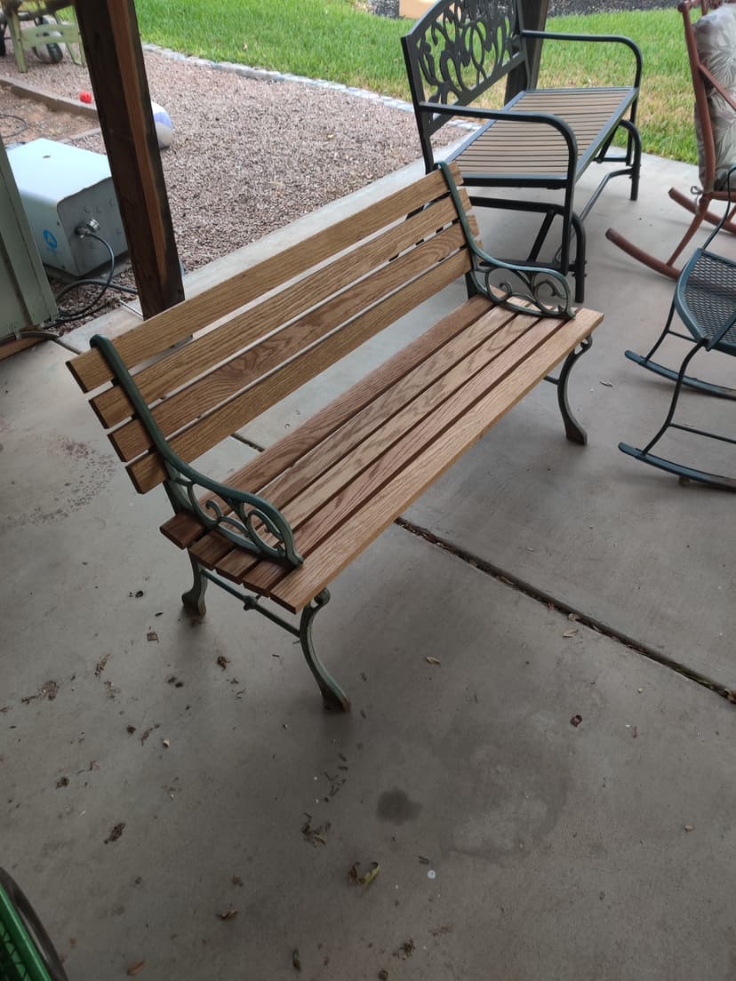 White oak bench finished with Cactus Wax Traditional