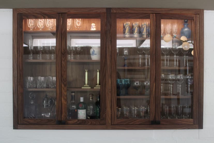 Walnut cabinet finished with Cactus Wax Traditional